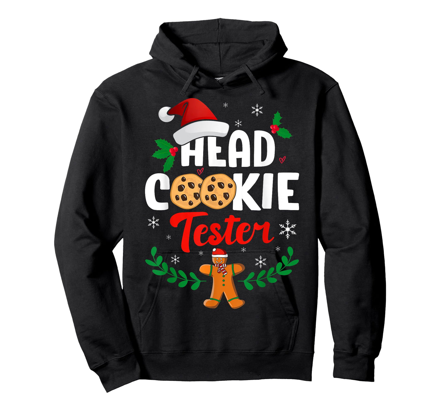 Funny Christmas Head Cookie Tester Ugly Xmas Sweater T-Shirt