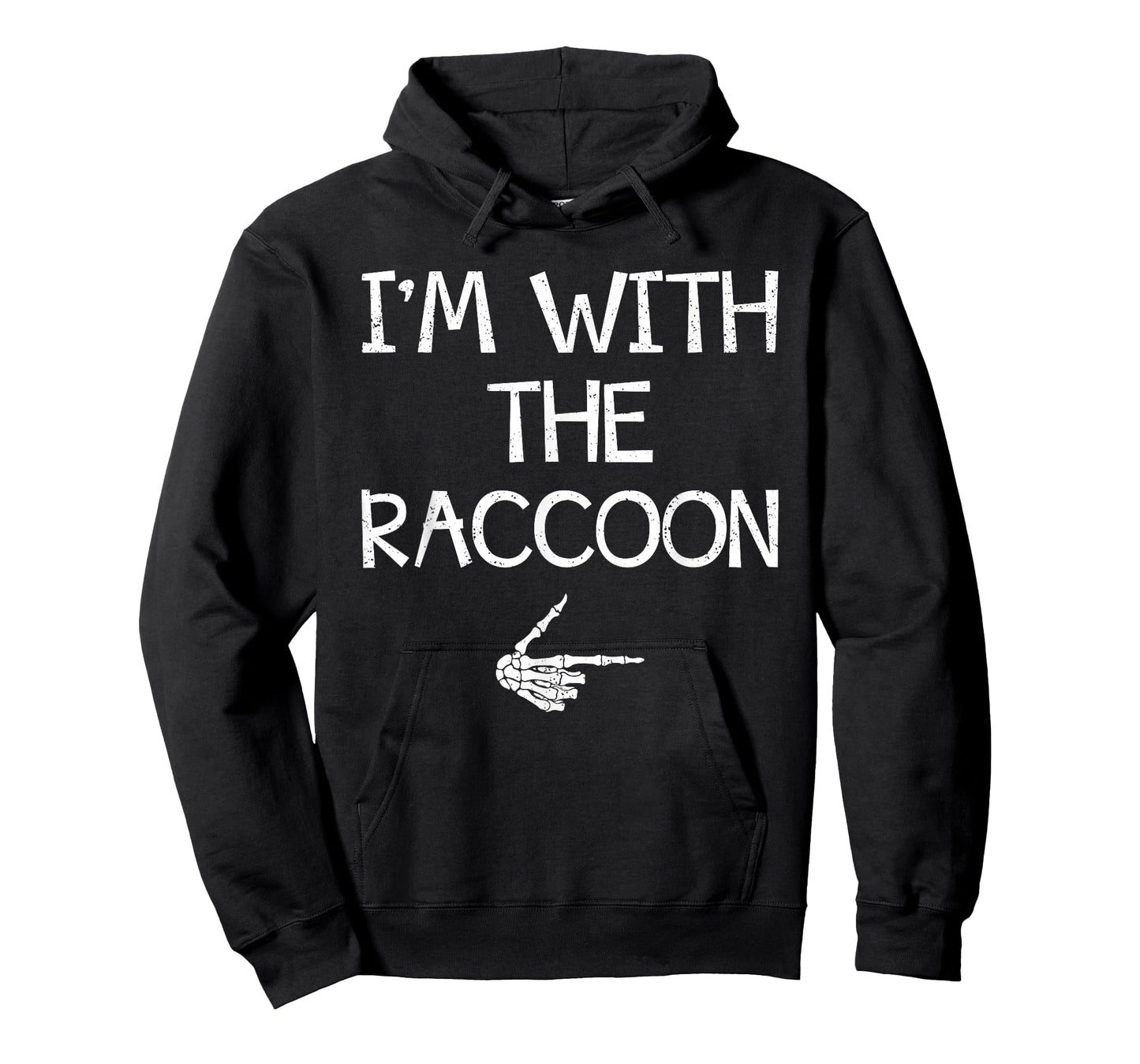 I'm With The Raccoon Easy Halloween Costume Couples Matching T-Shirt