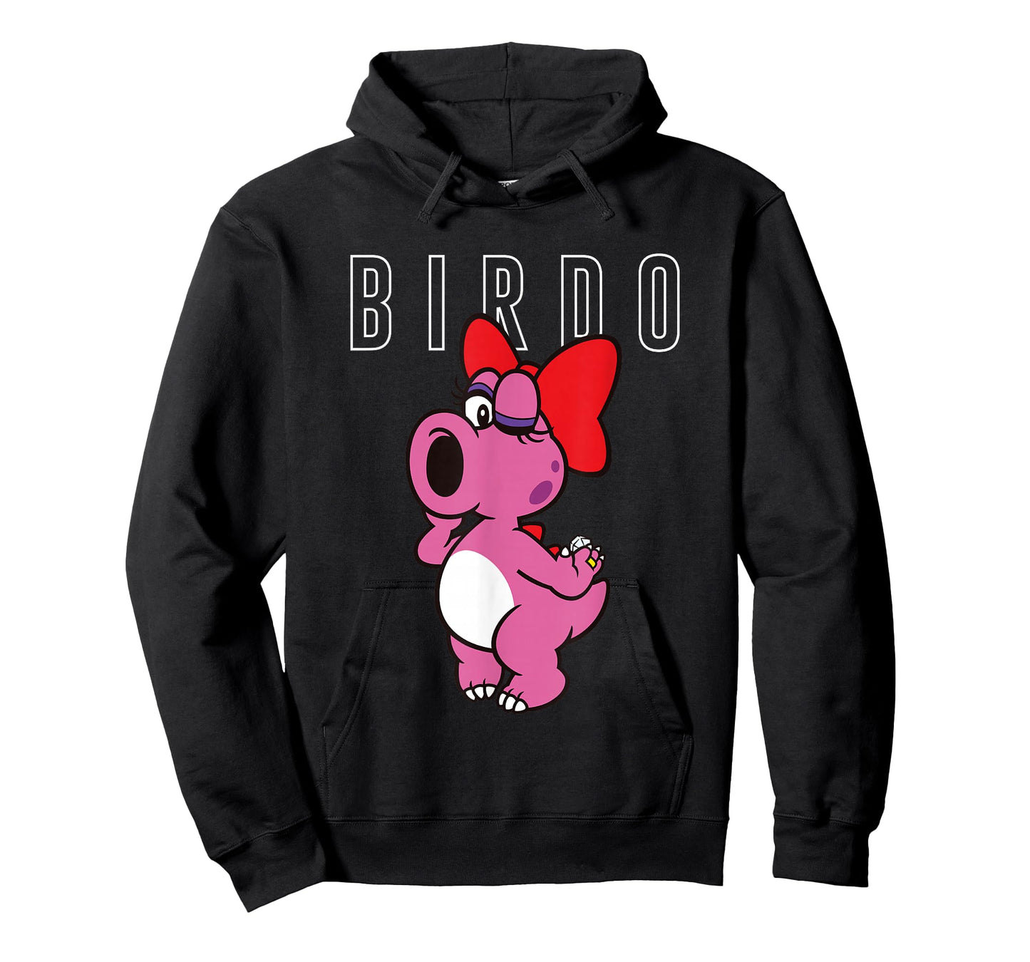 Super Mario Bros Birdo Big Pink Portrait Simple Text T-Shirt