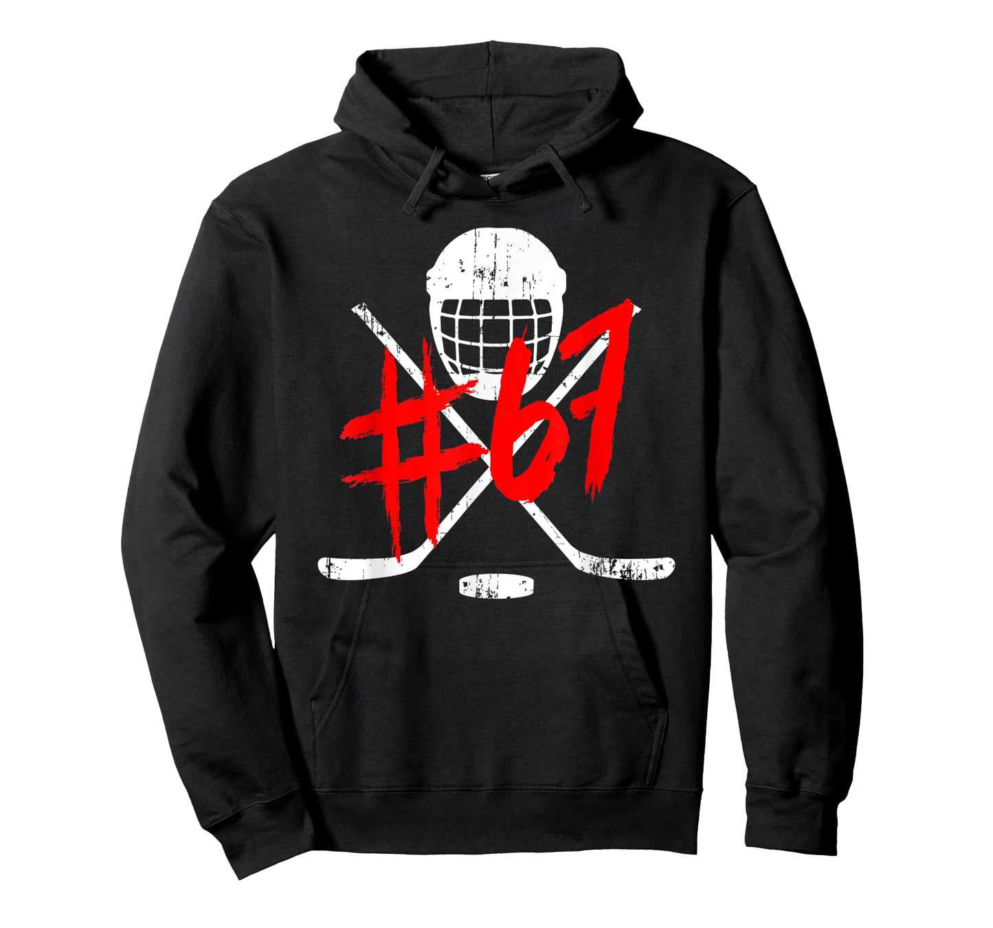 Vintage Hockey 67 Jersey Number T-Shirt