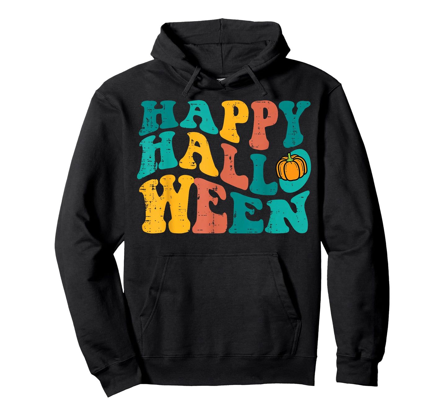 Groovy Happy Halloween Retro 70s 80s Costume Men Women Kids T-Shirt
