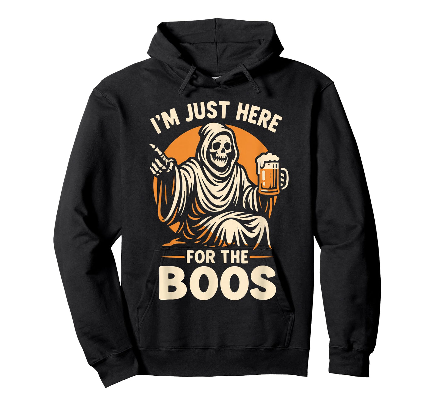 I'm Just Here for The Boos Funny Halloween Ghost Mens Womens T-Shirt