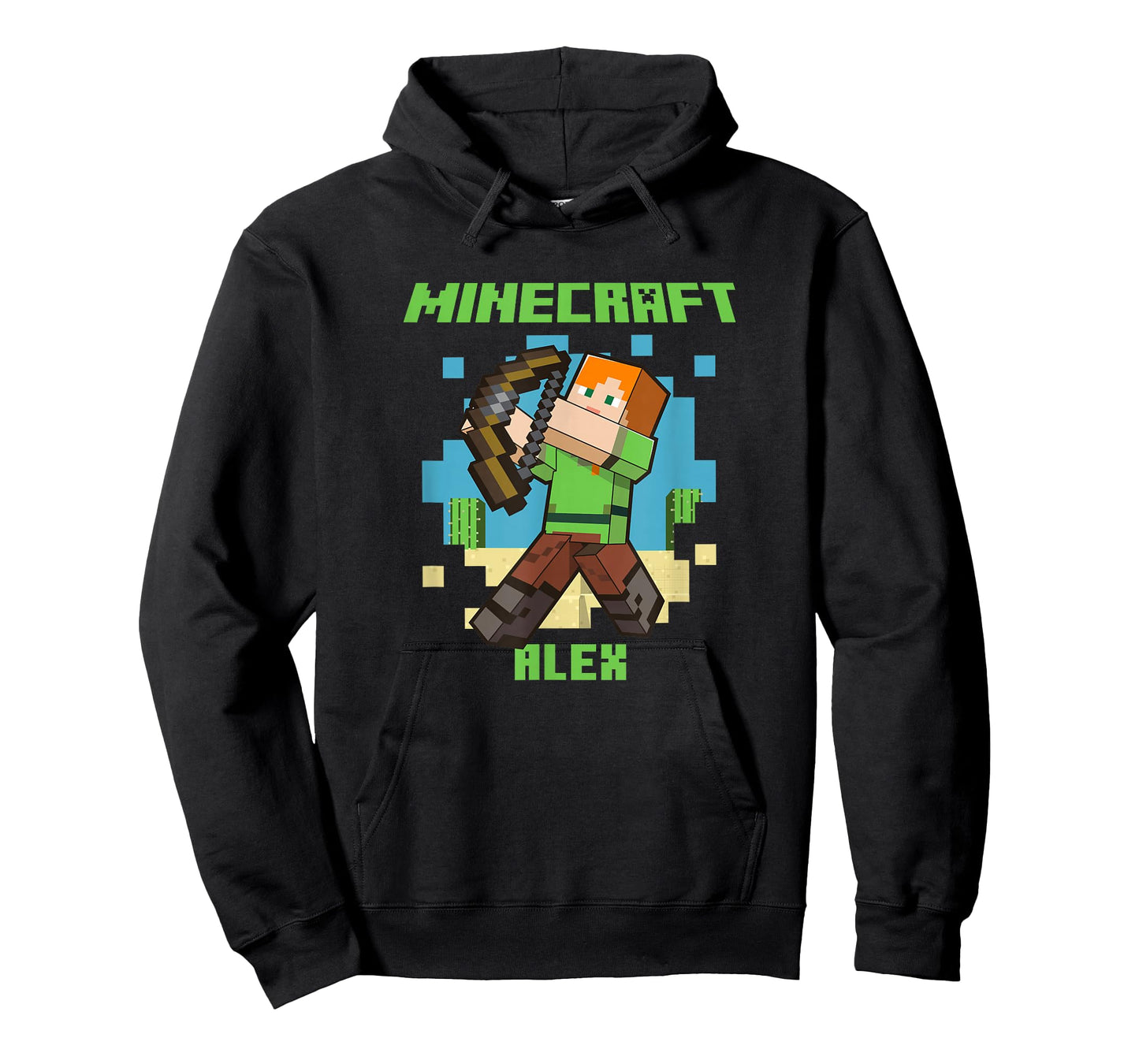 Minecraft Alex With Bow Taking Aim T-Shirt