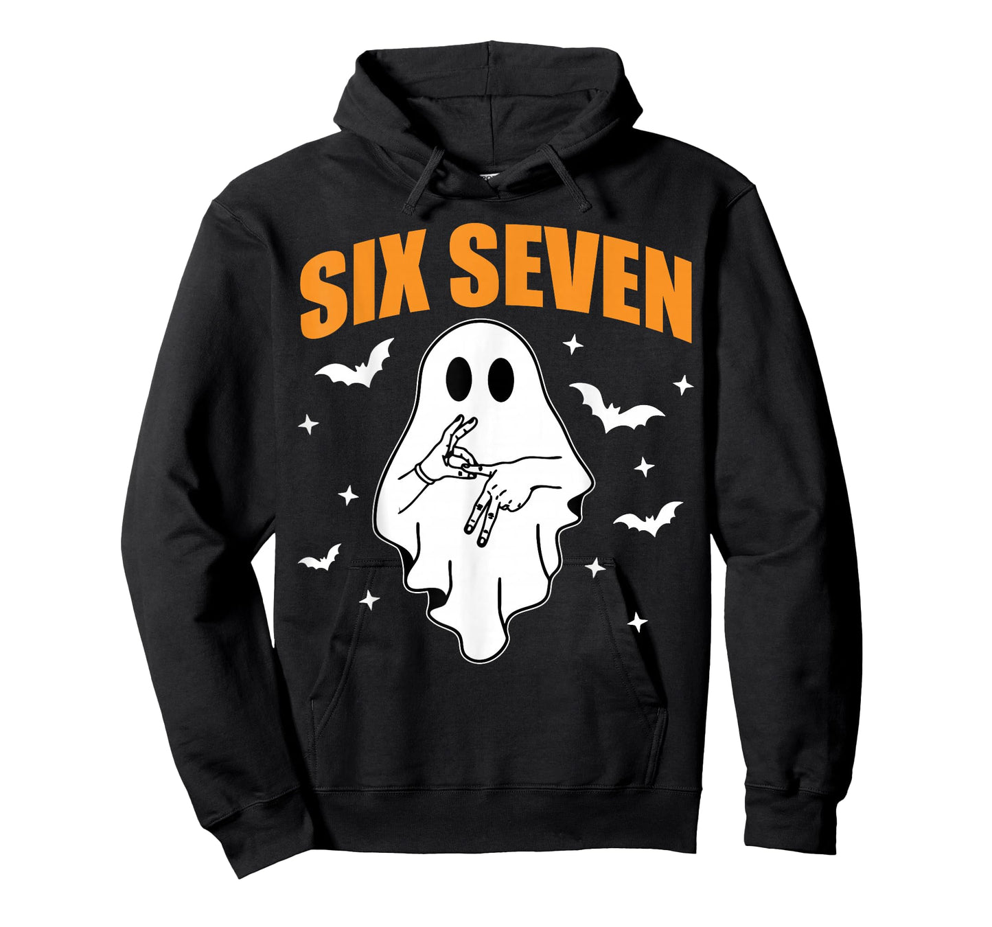 67 Meme Funny Ghost Halloween Haunted 6 7 Six Seven Teen T-Shirt