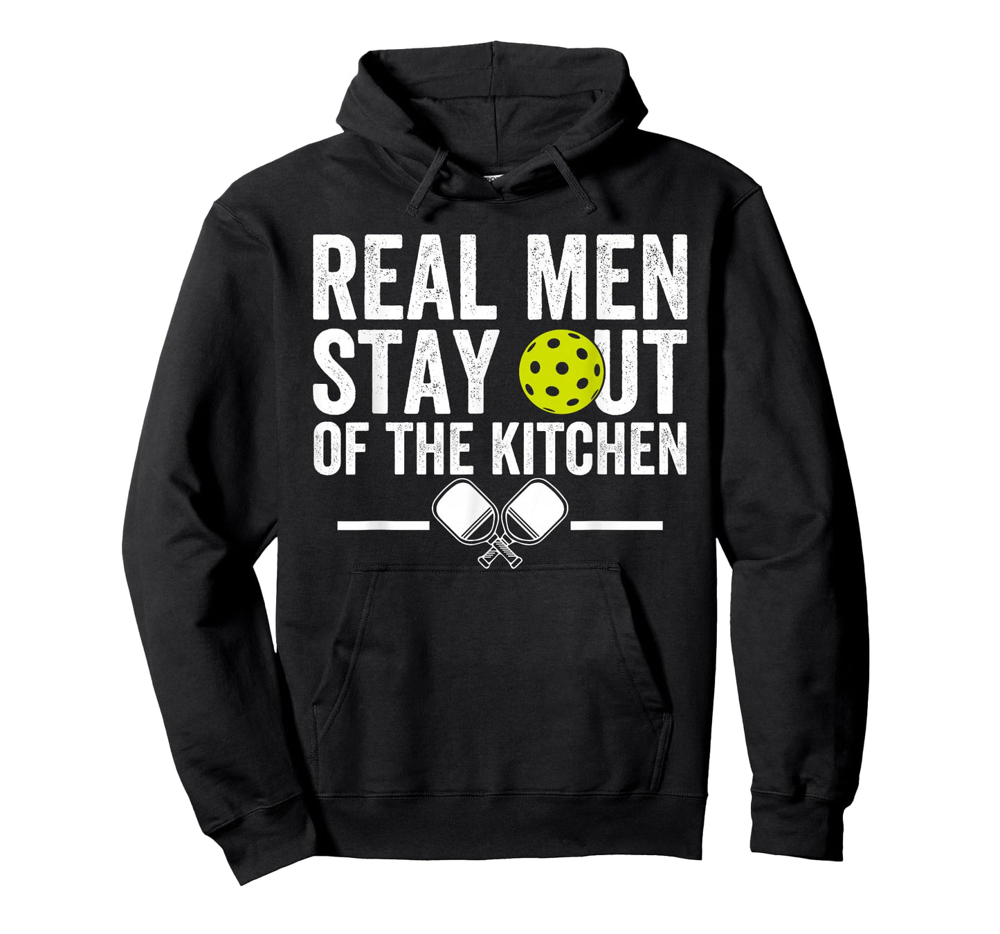 Real Men Stay Out of the Kitchen Funny Pickleball Vintage T-Shirt