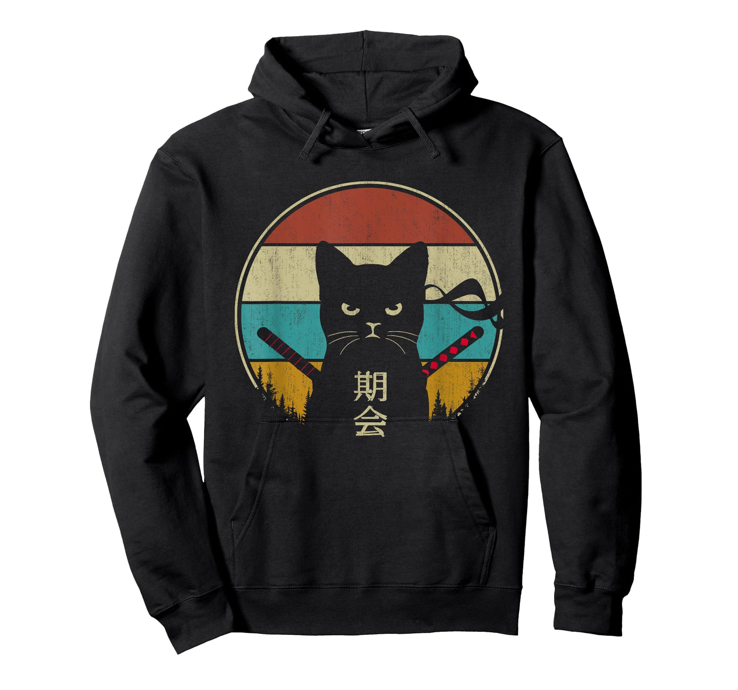 Vintage Japanese Cat Kawaii Retro Style Cat Kitten Lover Men Women Girls Kids T-Shirt