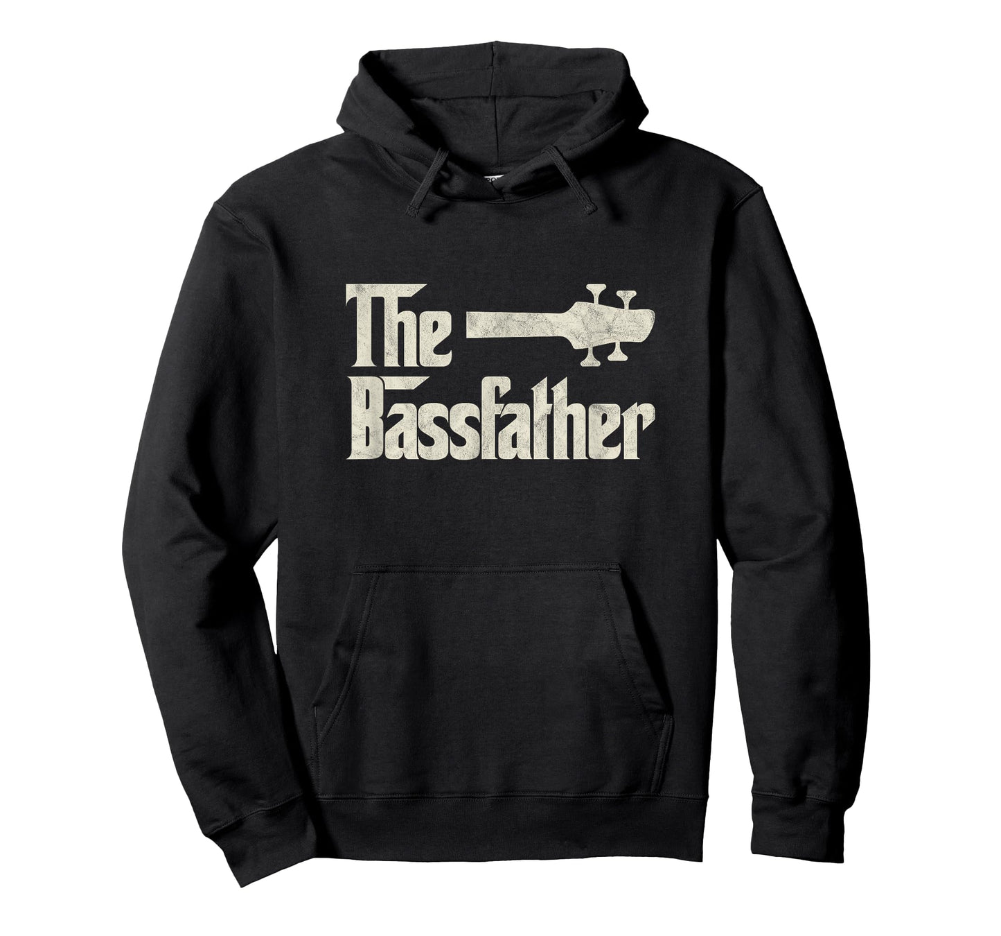 The Bassfather - Distressed Bass Player Dad Fathers Day T-Shirt