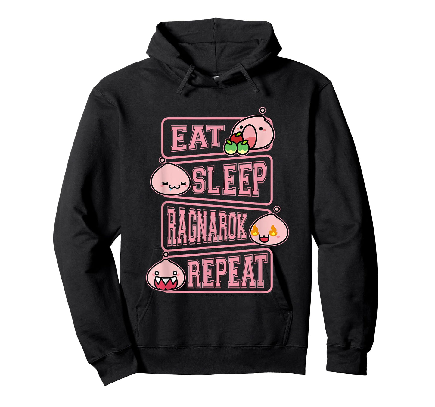 Ragnarok Poring Eat Sleep Repeat Gamer Meme Tee T-Shirt