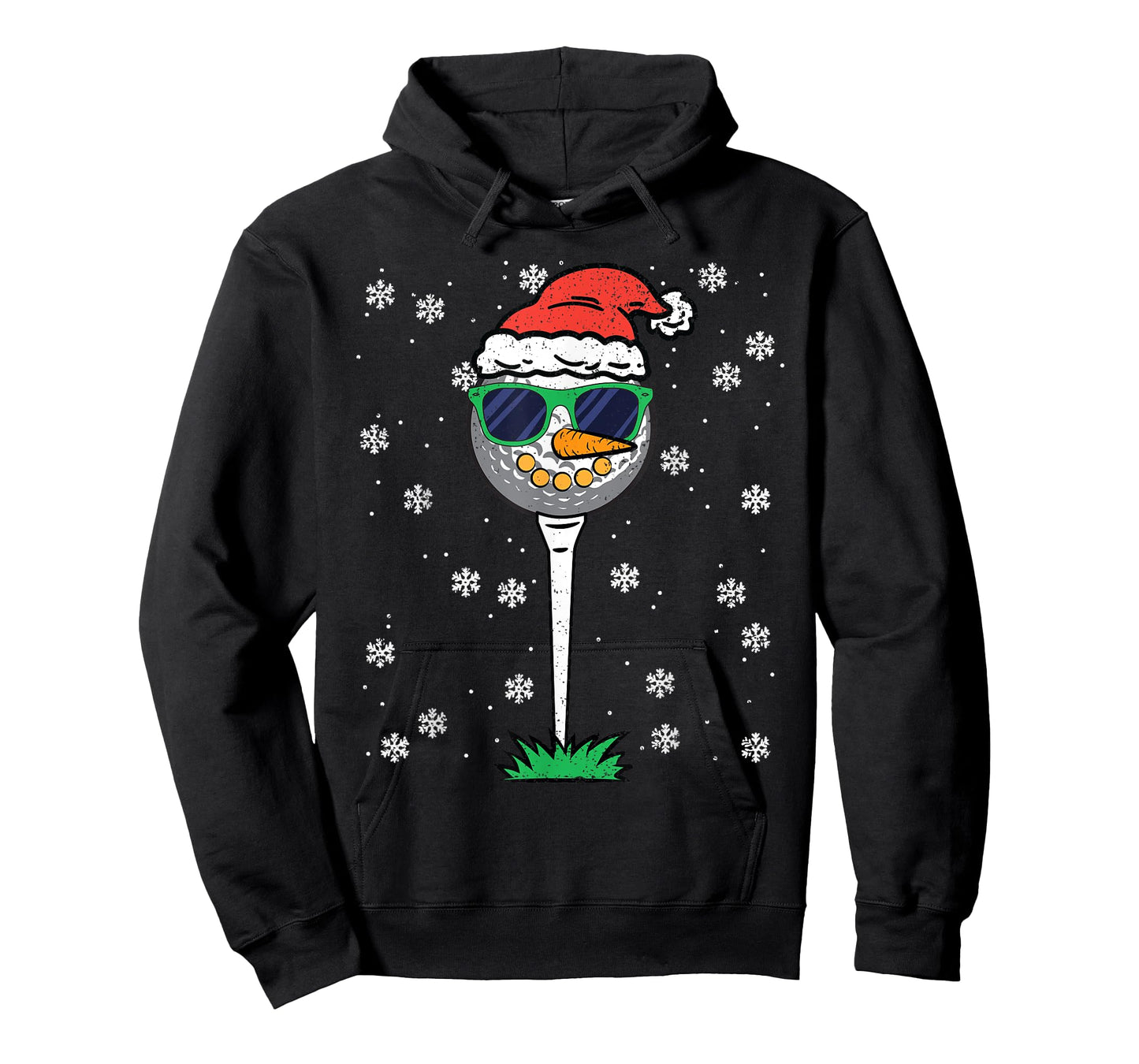 Golf Ball Snowman Christmas Pajama Funny X-mas Sport Golfer T-Shirt