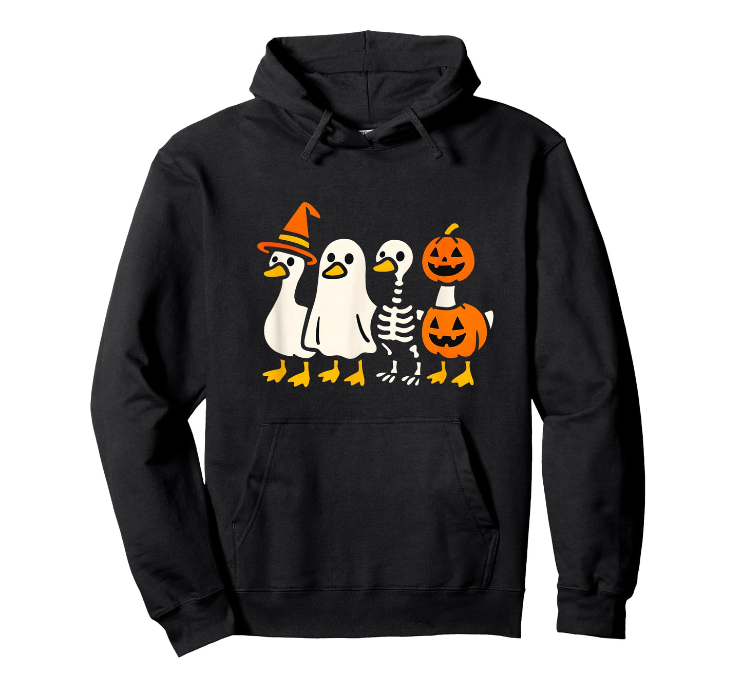 Spooky Goose Halloween Silly Meme Funny Women Kids T-Shirt