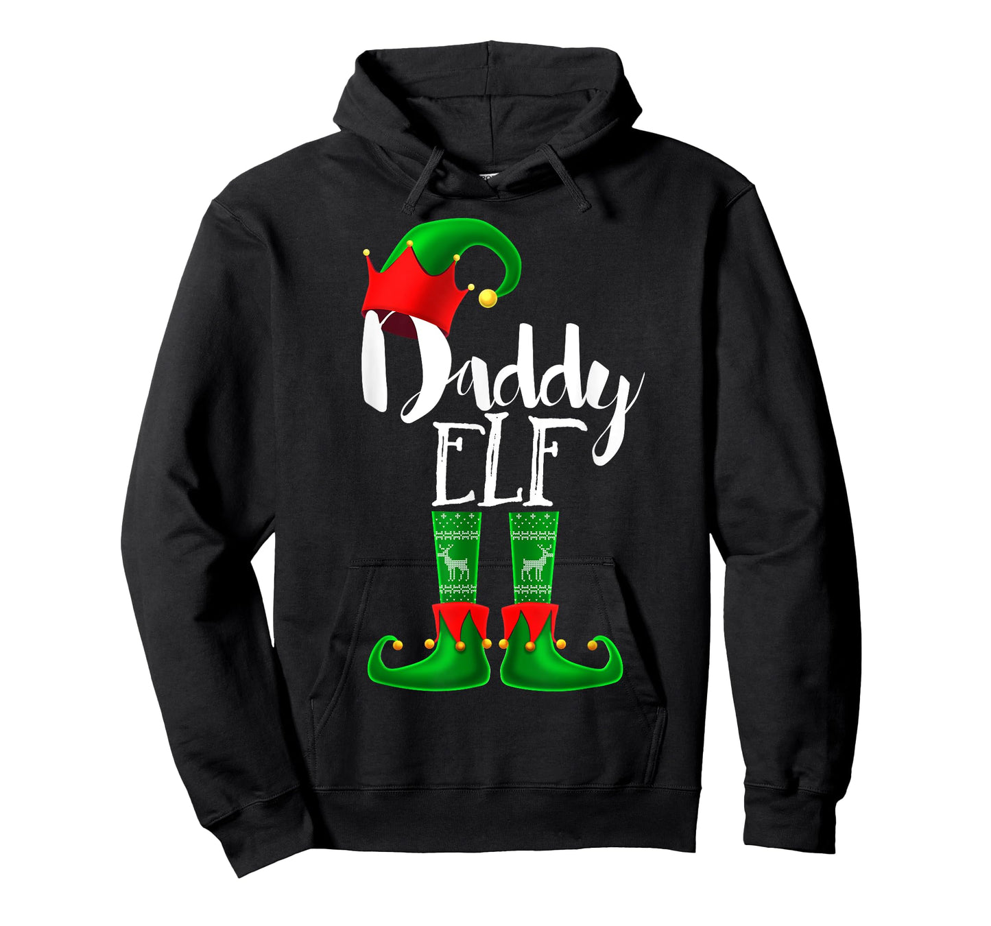Daddy Elf Matching Family Christmas Pajama Shirt Gift Men T-Shirt