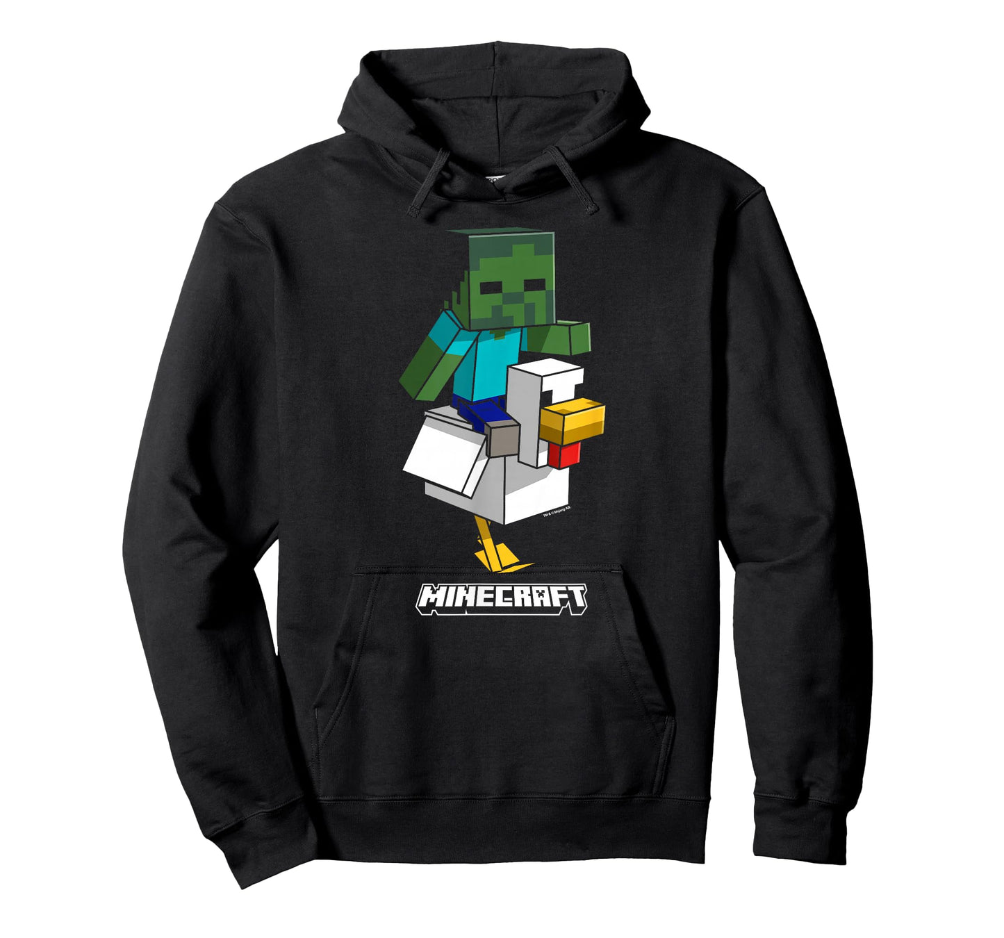 Minecraft Chicken Jockey Aiming To Attack T-Shirt