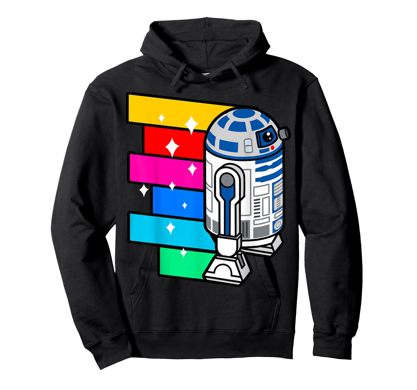 Star Wars R2-D2 Rainbow Roll Cartoon Graphic T-Shirt C1 T-Shirt