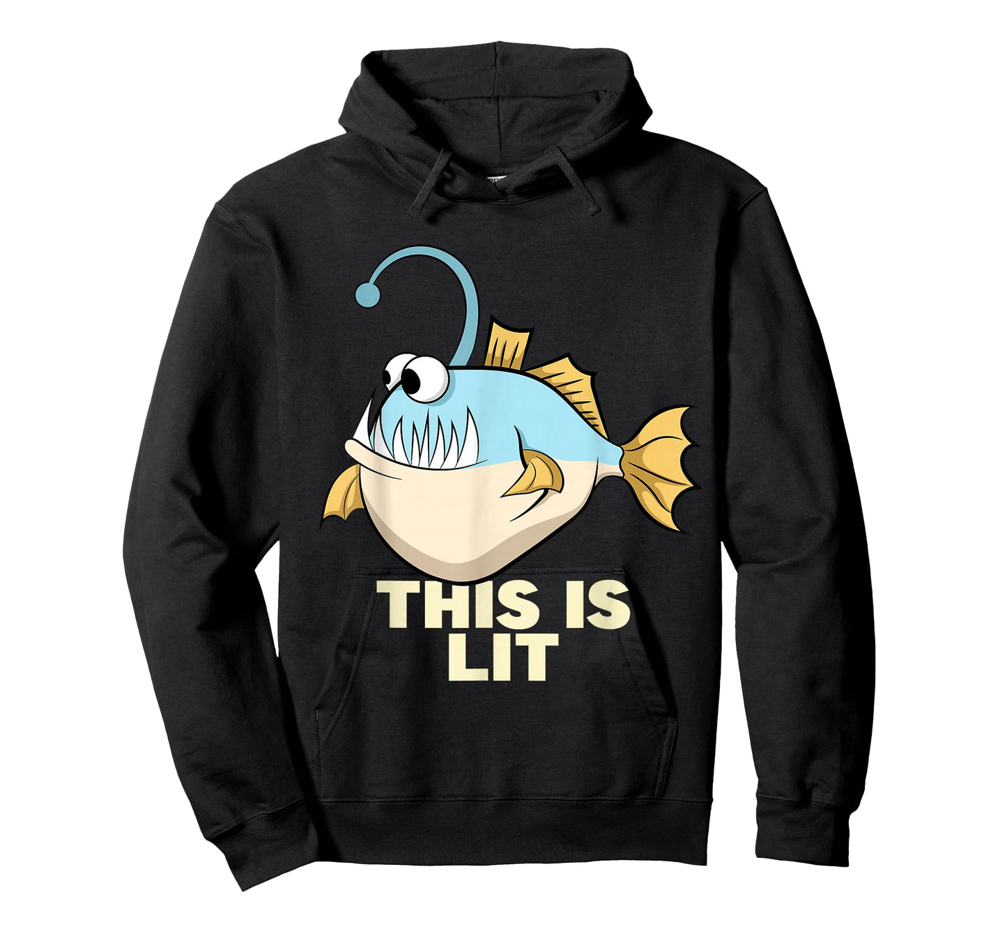 This Is Lit Angler Fish Monster Fishing Fisherman Anglerfish T-Shirt