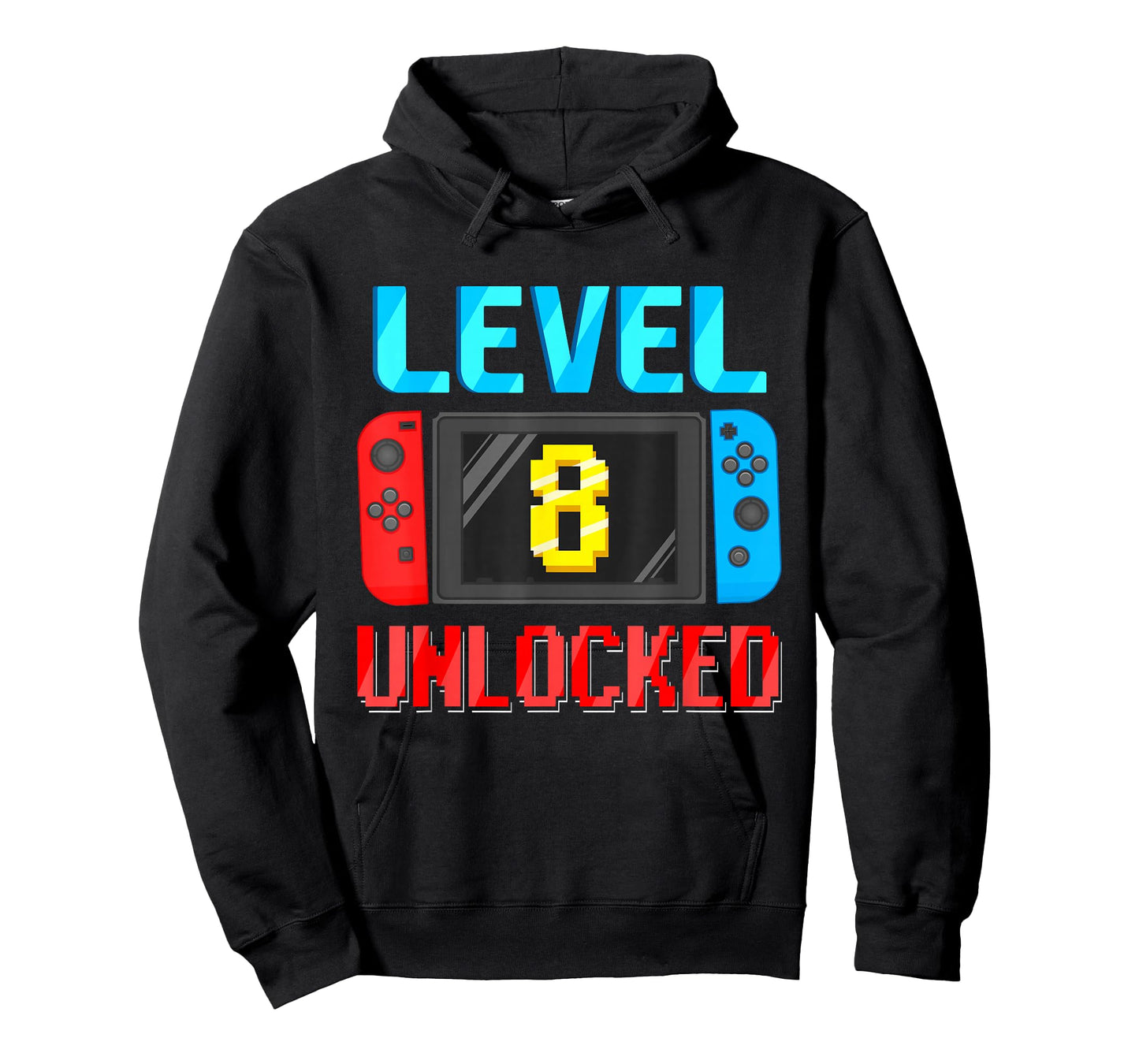 Level 8 Unlocked Birthday Video Gamer 8th Birthday Party T-Shirt