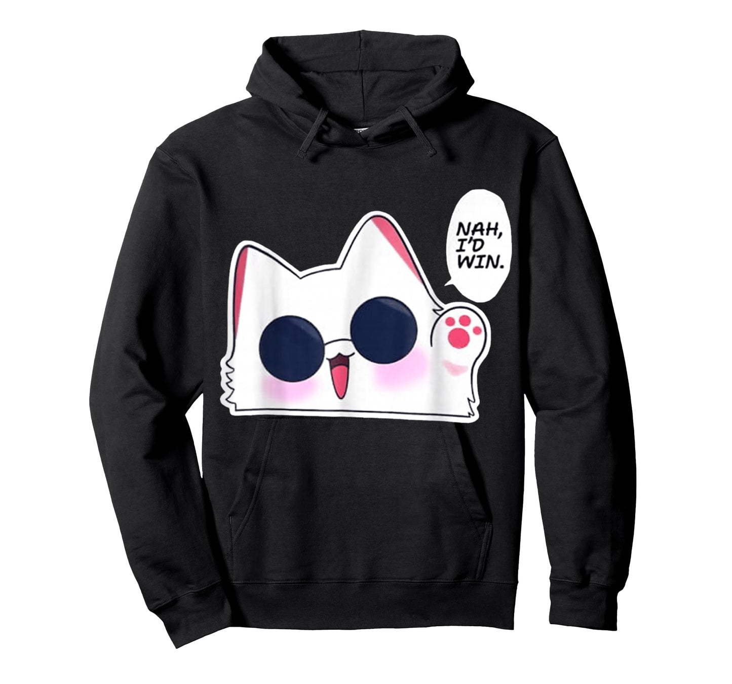 Nah I'd Win Gojo Cat Japanese Meme Funny T-Shirt