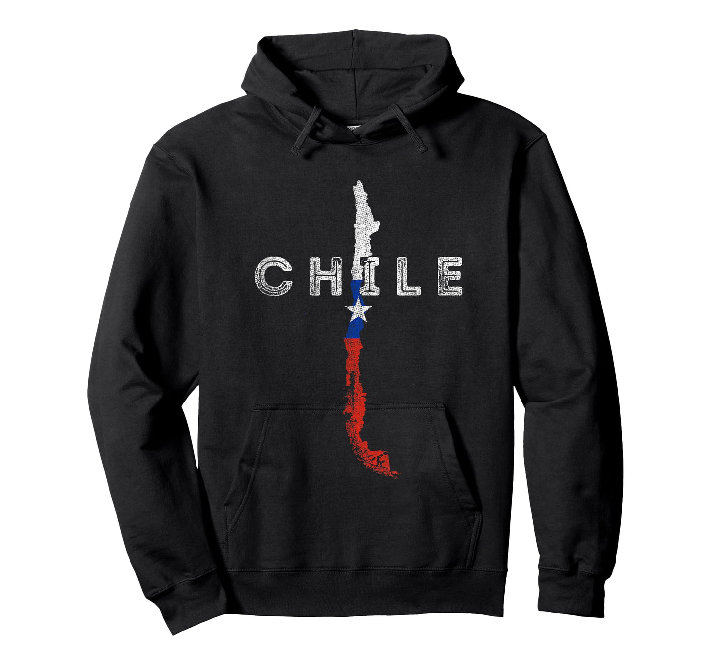 Chilean Map and Flag - Distressed Chile Souvenir T-Shirt
