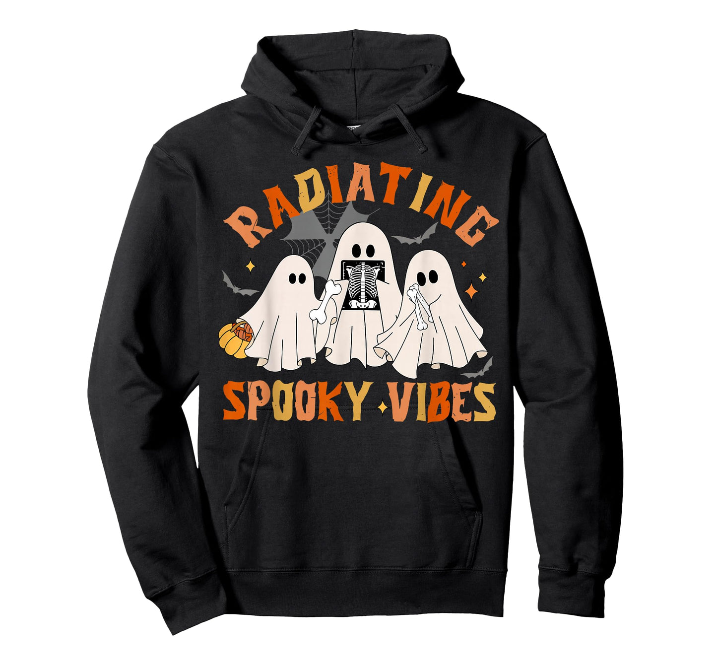 Radiating Spooky Vibes Ghost Halloween X-ray Radiology Tech T-Shirt