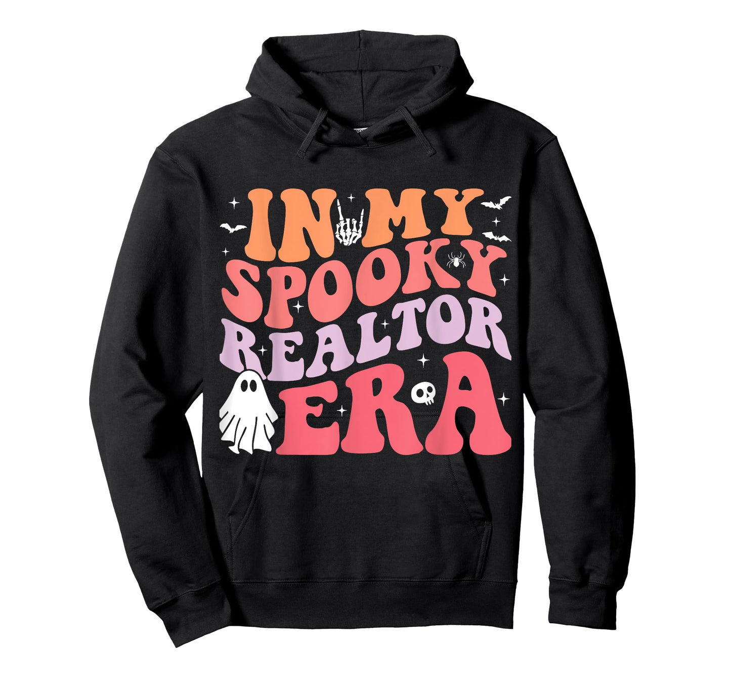 In My Spooky Realtor Era Retro Groovy Funny Halloween Ghost T-Shirt