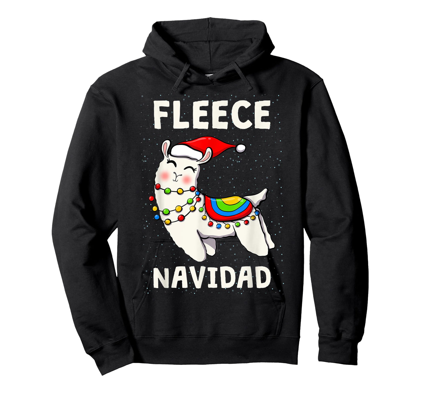 Cute Fleece Navidad Llama Christmas Xmas Men Women Kids T-Shirt