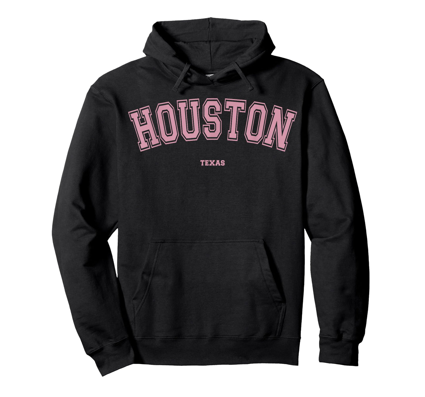 Pink Houston Texas TX Varsity Style on Houston T-Shirt