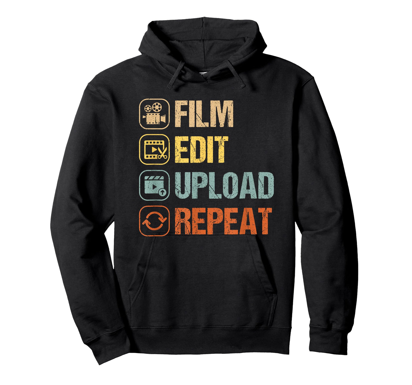 Film Edit Repeat Cinematographers Movie Maker Filmmaker T-Shirt