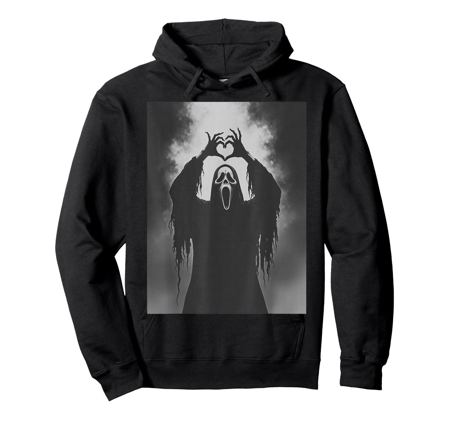 Funny Ghost Hand Heart Sign Spooky Costume Halloween Ghost T-Shirt