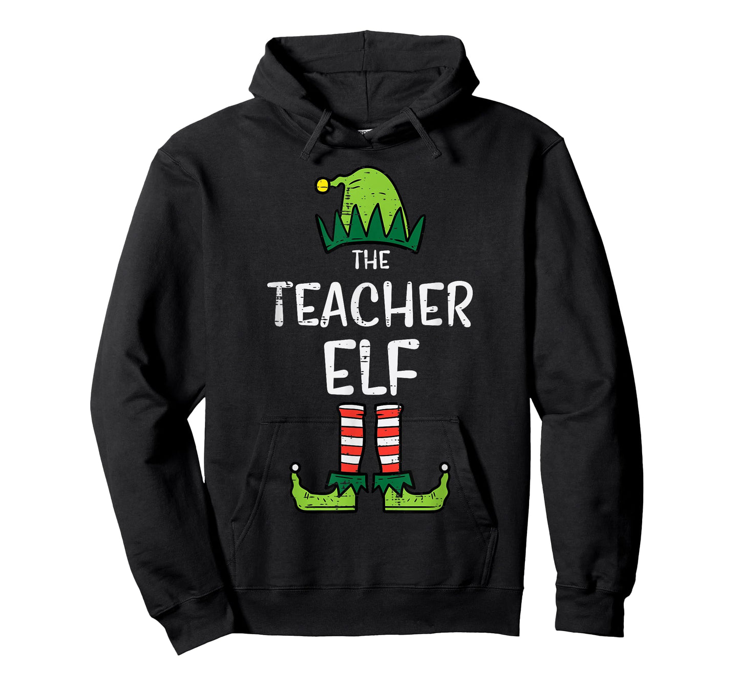Teacher Elf Xmas Matching Christmas For Family Men Women T-Shirt
