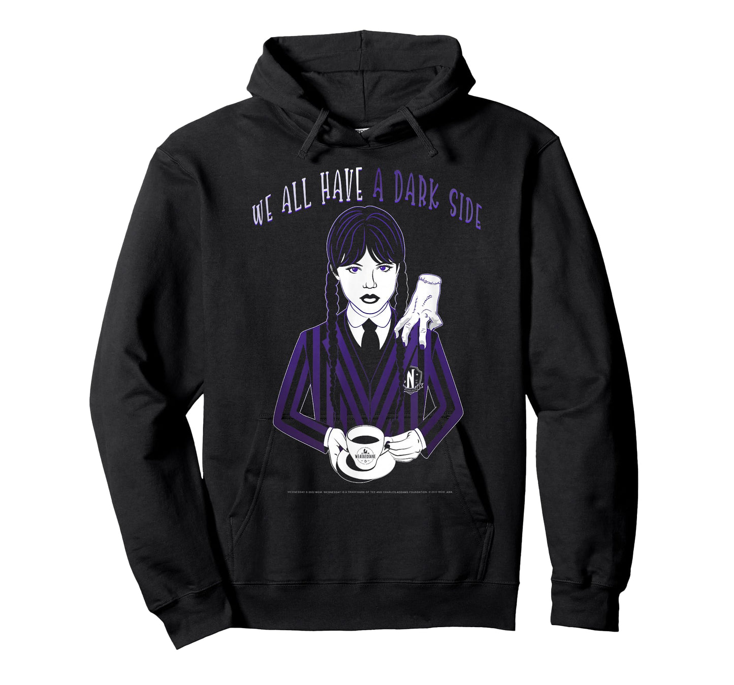 Wednesday and Thing We All Have A Dark Side Quote T-Shirt