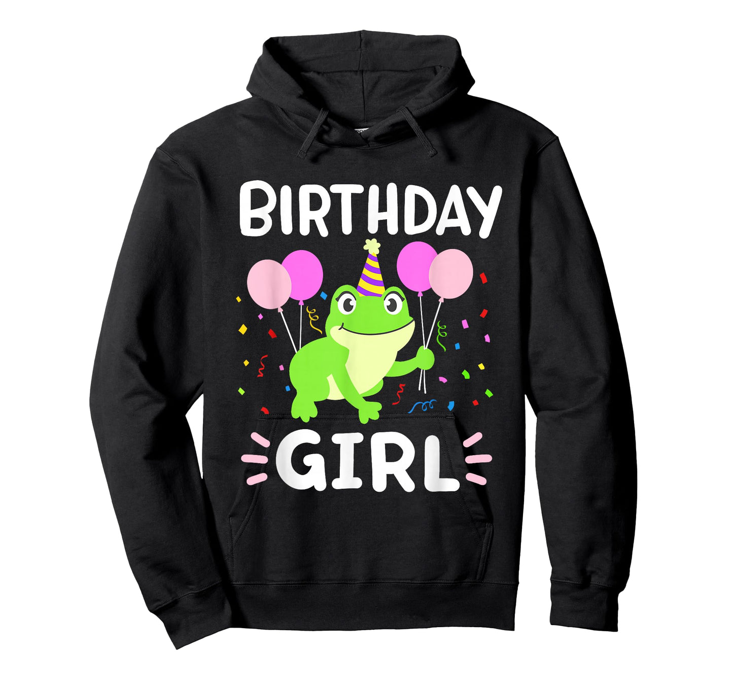 Cute Birthday Girl Frog Aesthetic Women Girls Kids Toddlers T-Shirt