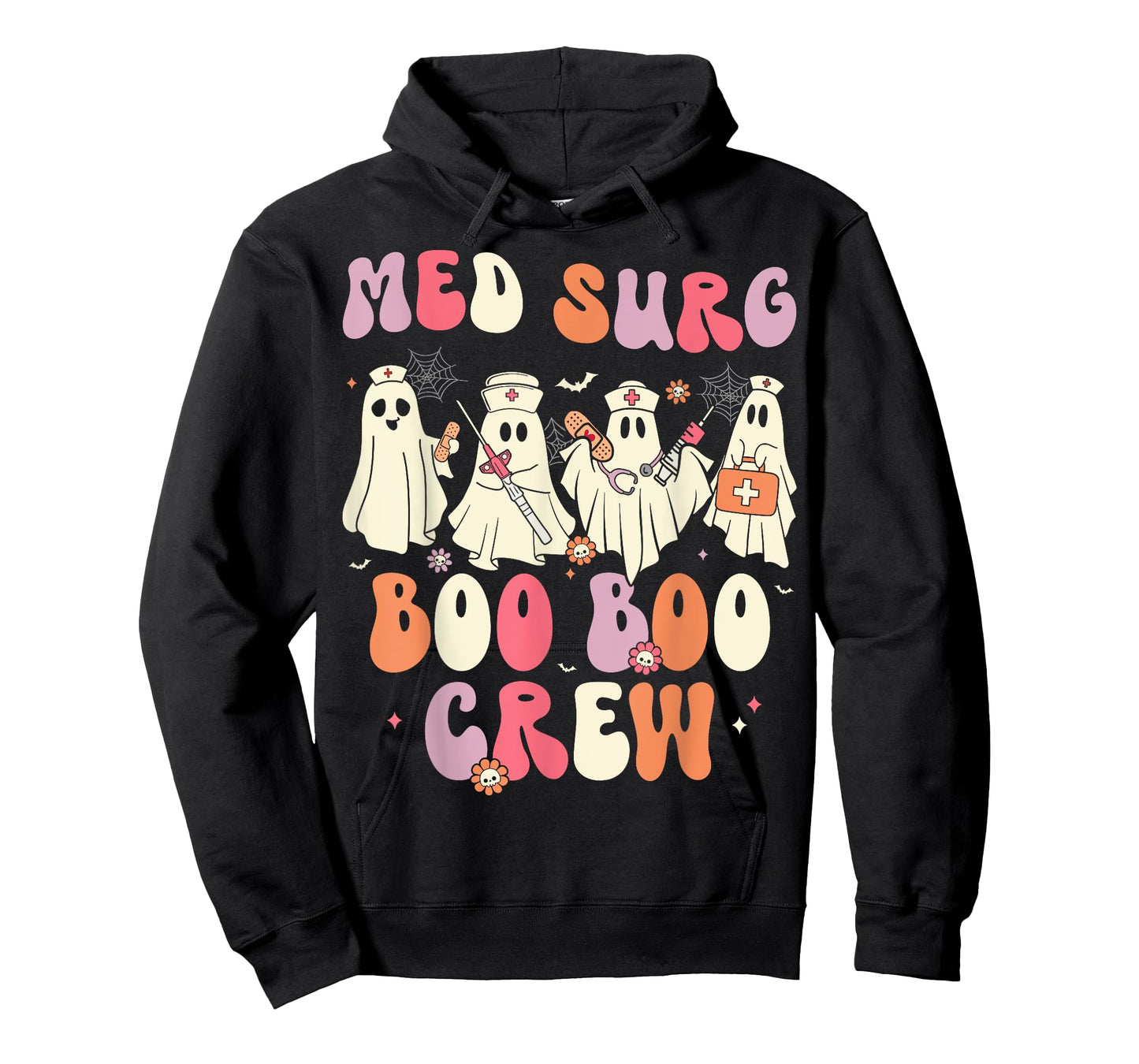 Halloween Med Surg Boo Crew Nurse Ghost T-Shirt