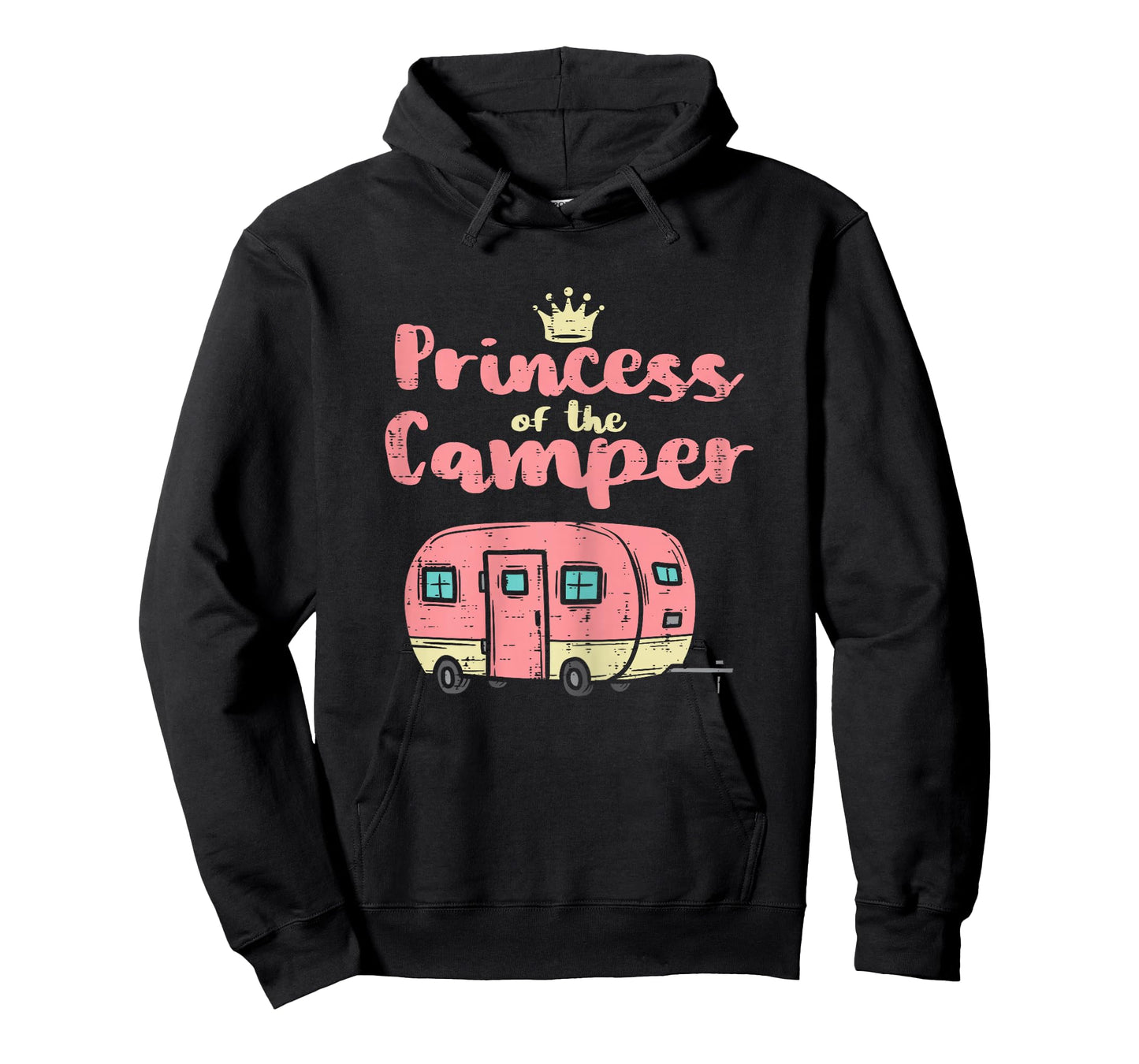 Princess of Camper Camping Van Trailer RV Women Kids Girls T-Shirt