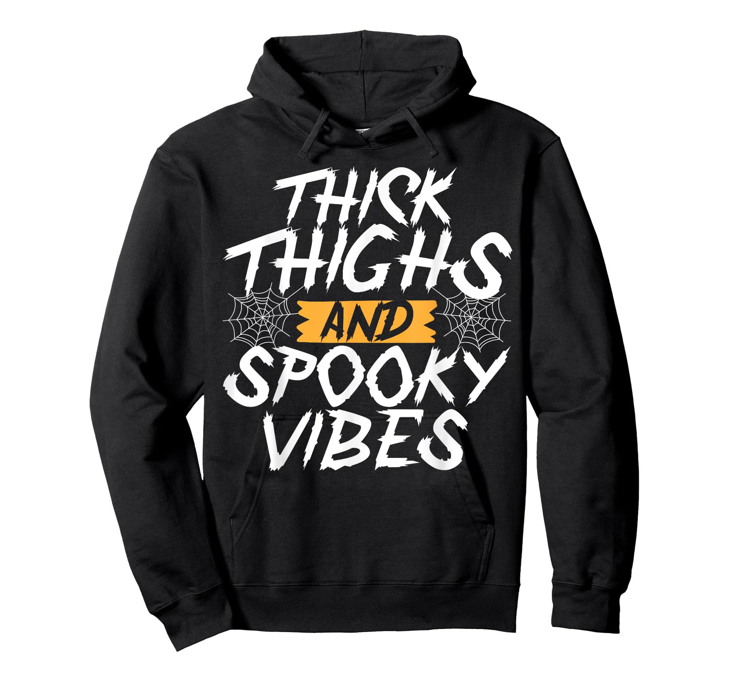 Thick Thighs And Spooky Vibes Funny Halloween Ghost T-Shirt