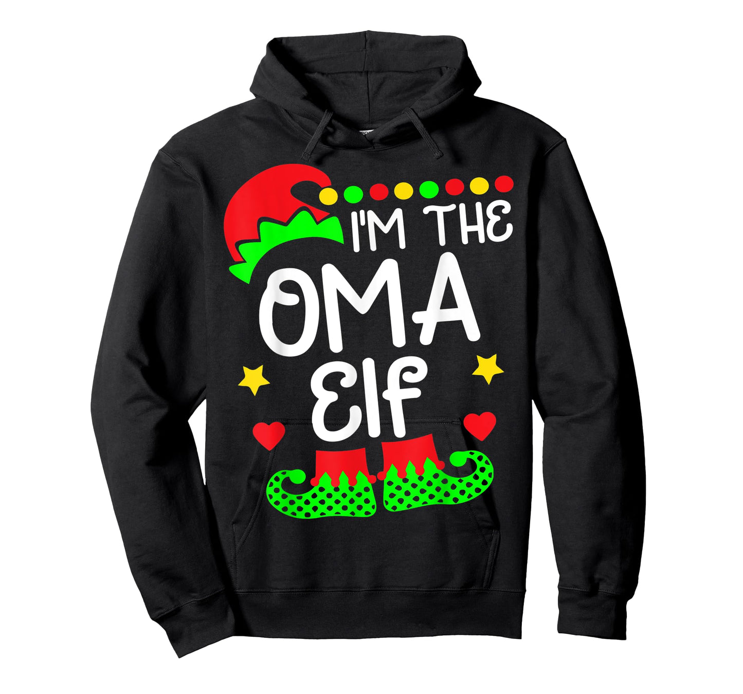 I'm The Oma Elf Shirt Christmas Family Elf Costume T-Shirt