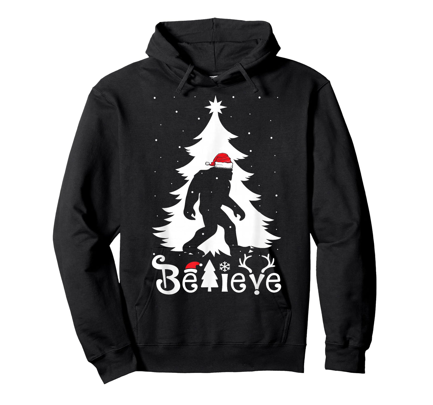 Bigfoot Christmas Gifts For Men Boys Girls Funny Christmas T-Shirt