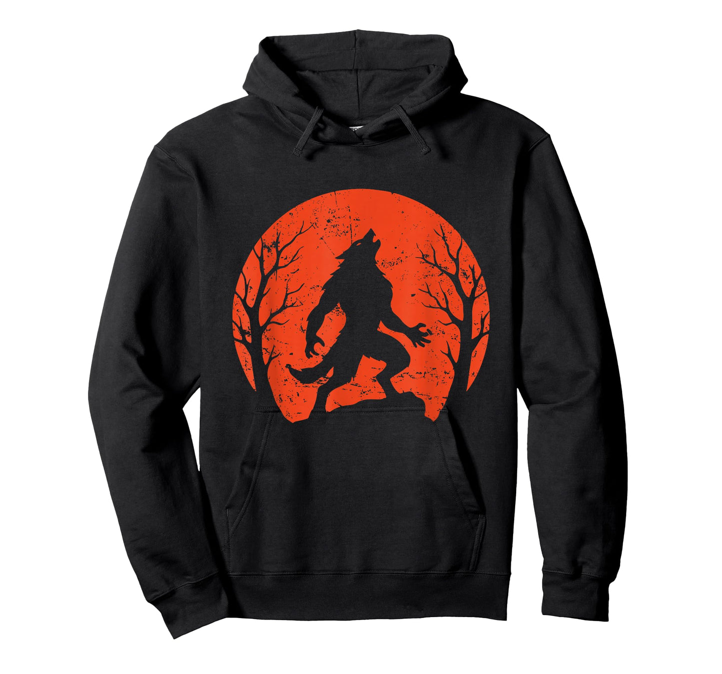 Howling Werewolf Halloween Moon T-Shirt
