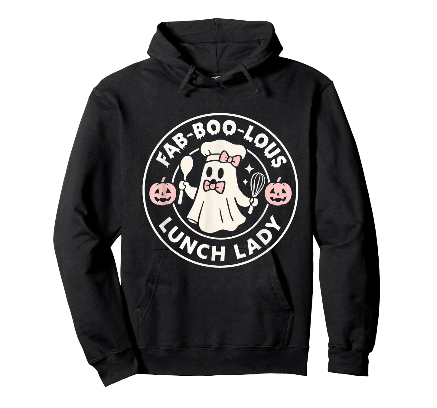 Lunch Lady Halloween Boo Pun Ghost Funny Fall T-Shirt