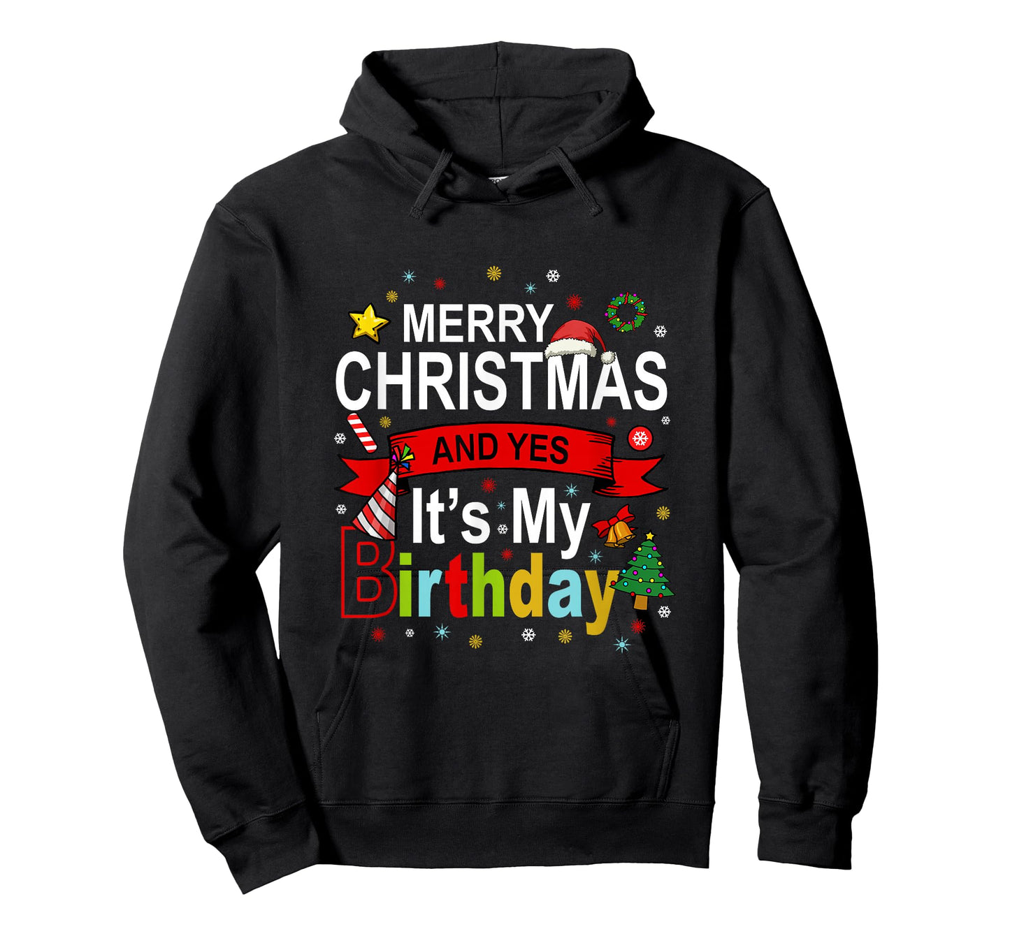 Merry Christmas And Yes It's My Birthday Gift Tee T-Shirt
