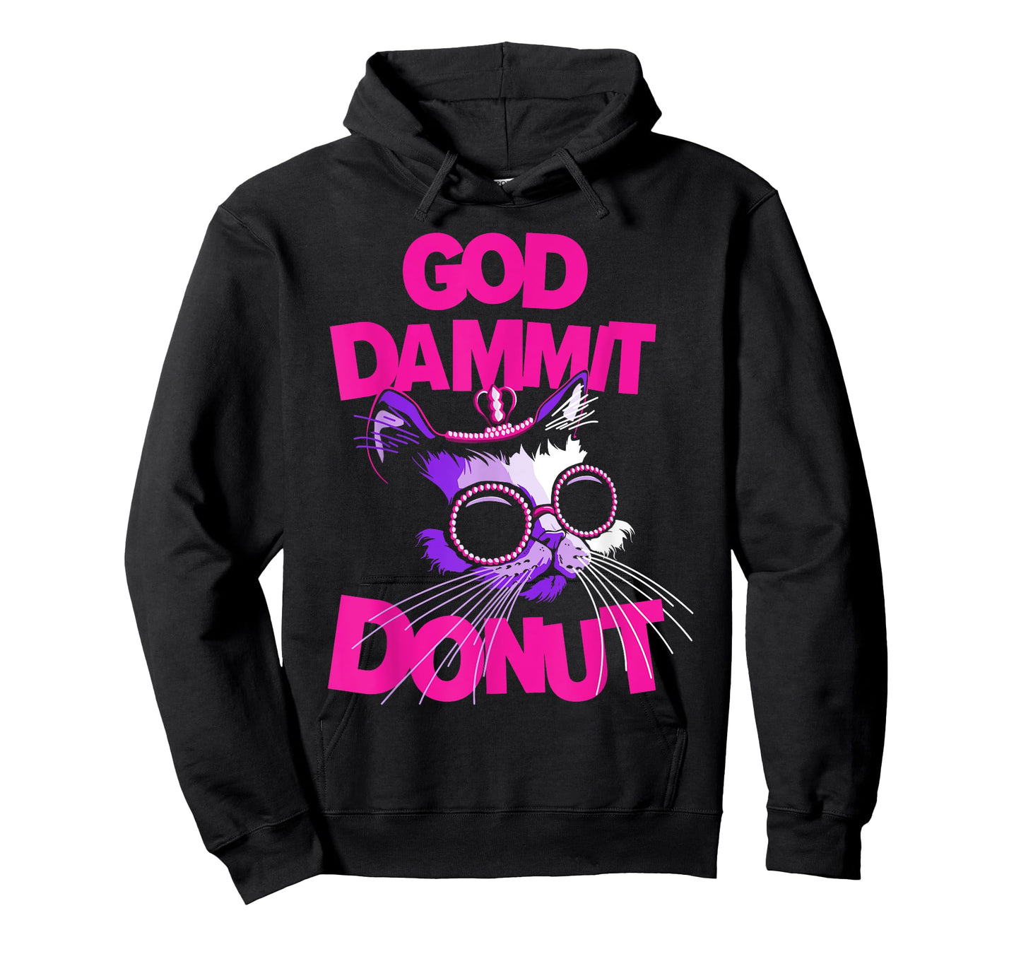 God Dammit Donut Cat T-Shirt for Men Women