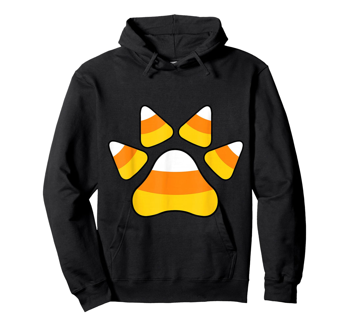 Halloween Candy Corn Paw Print T-Shirt For Animal Lovers T-Shirt