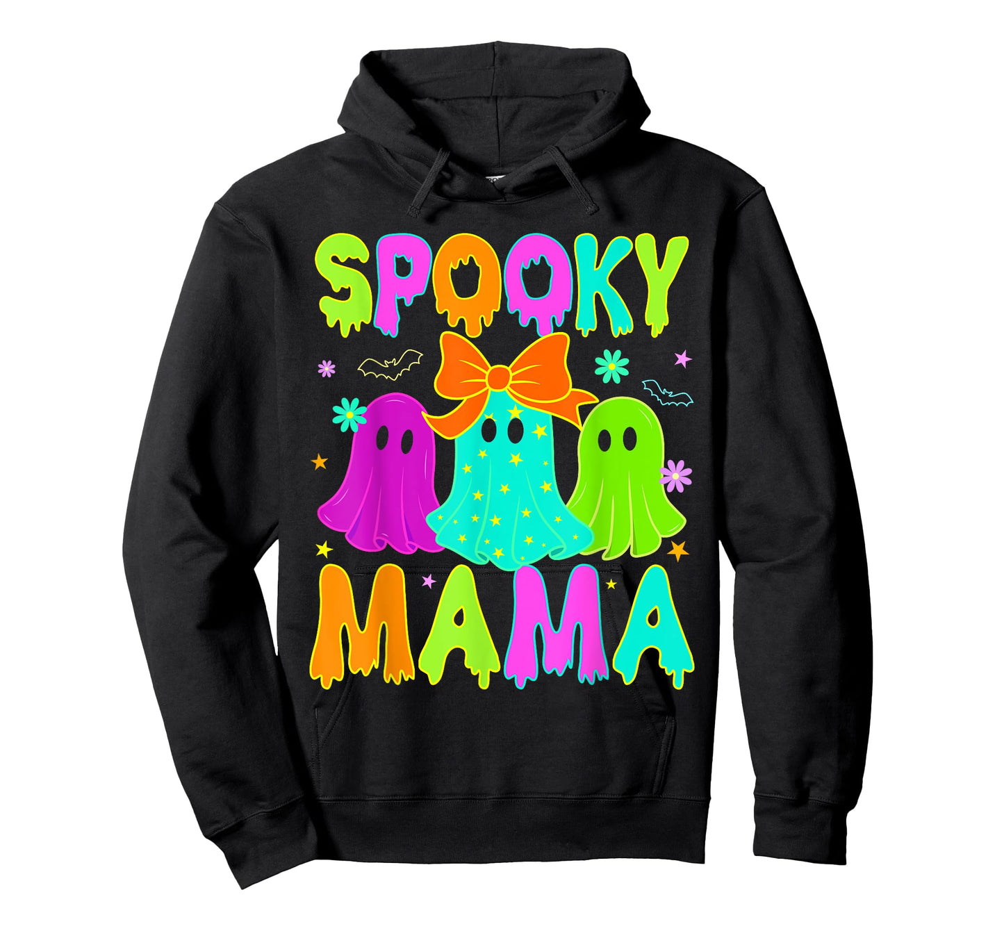 Spooky Mama Ghost Glow in Halloween Night Spooky Mom Mother T-Shirt