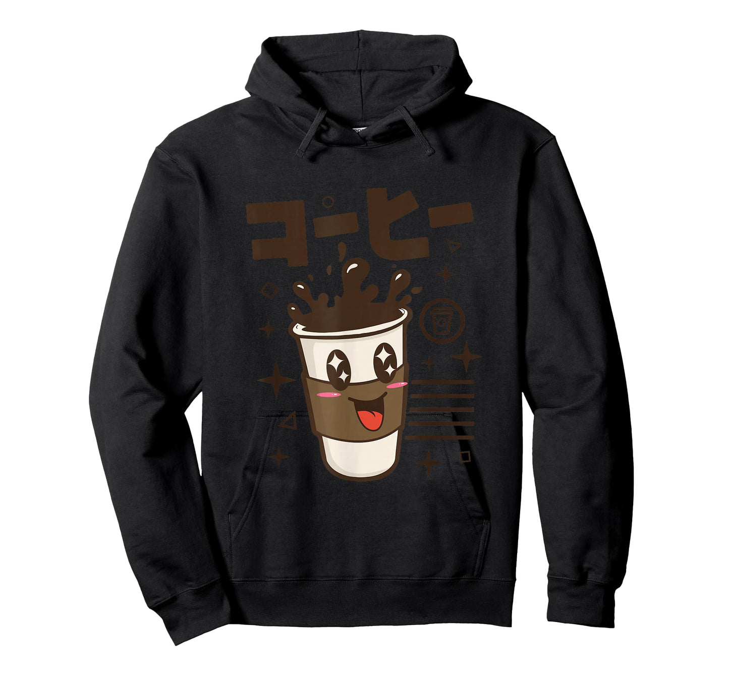 Kawaii Japanese Writing Anime Cartoon Character Coffee T-Shirt