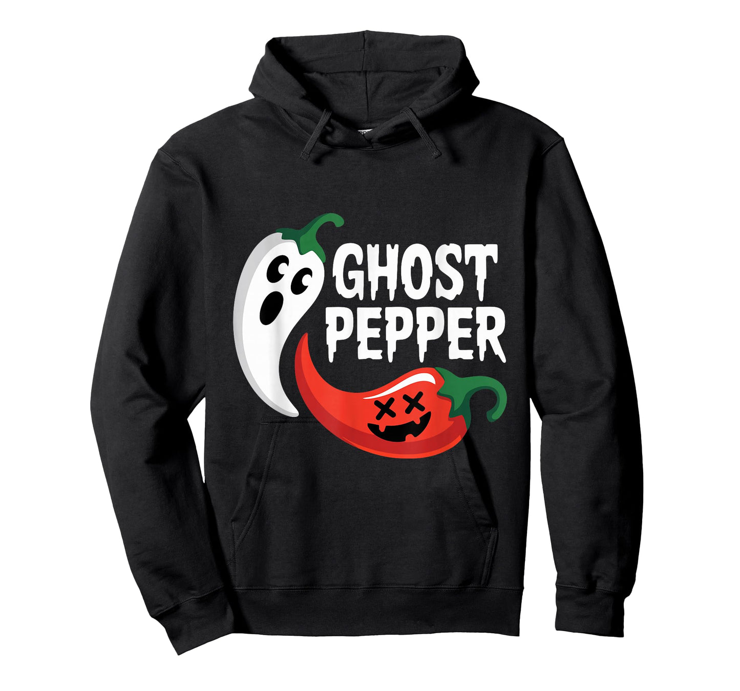 Ghost Pepper Chilli Spicy Hot Halloween Ghost Peppe T-Shirt