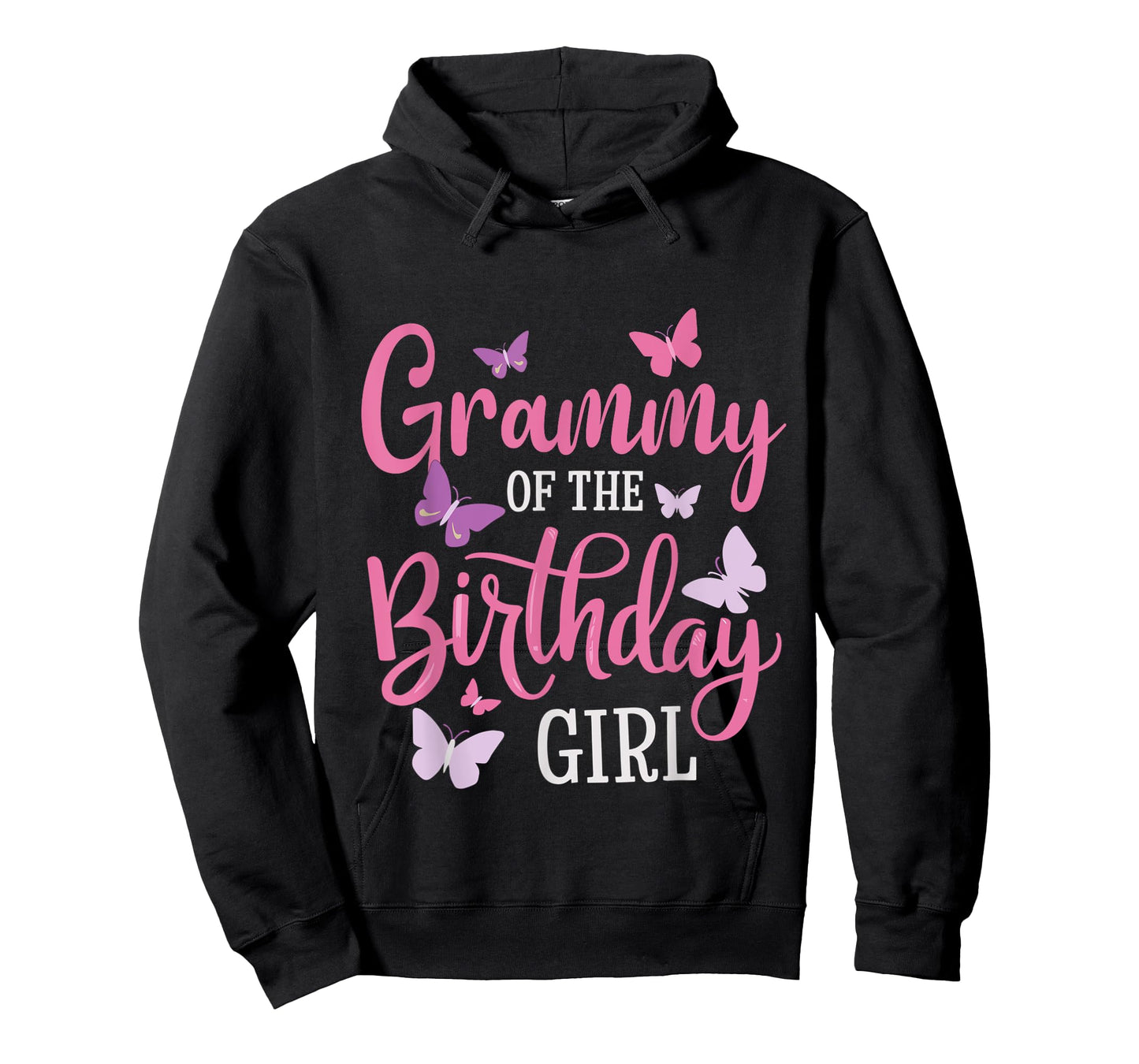 Grammy Of The Birthday Girl Butterfly Grandma 1st Bday T-Shirt