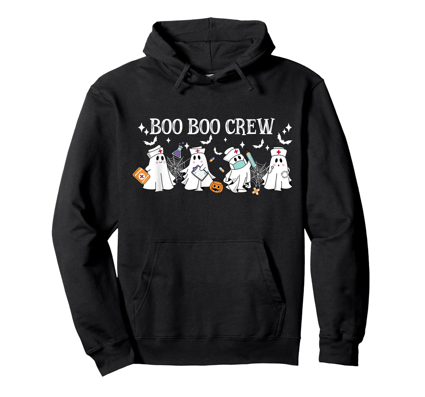 Boo Boo Crew Nurse Ghost Nursing Halloween Spooky Nurse T-Shirt