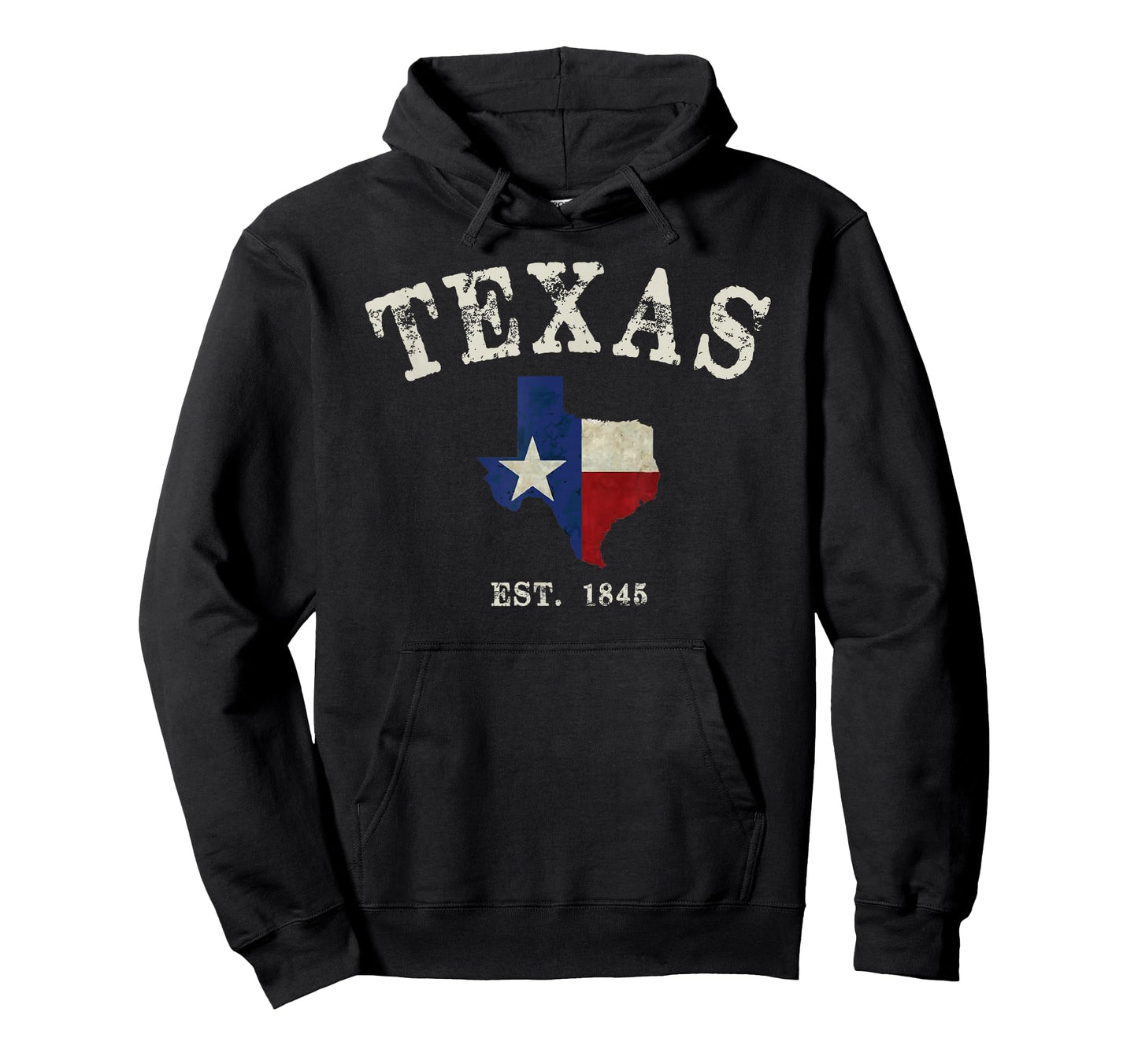 Distressed Texas State Flag Map T-Shirt