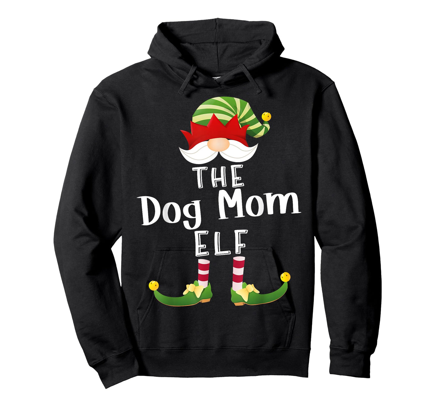 Dog Mom Elf Group Christmas Funny Pajama Party T-Shirt for Men Women