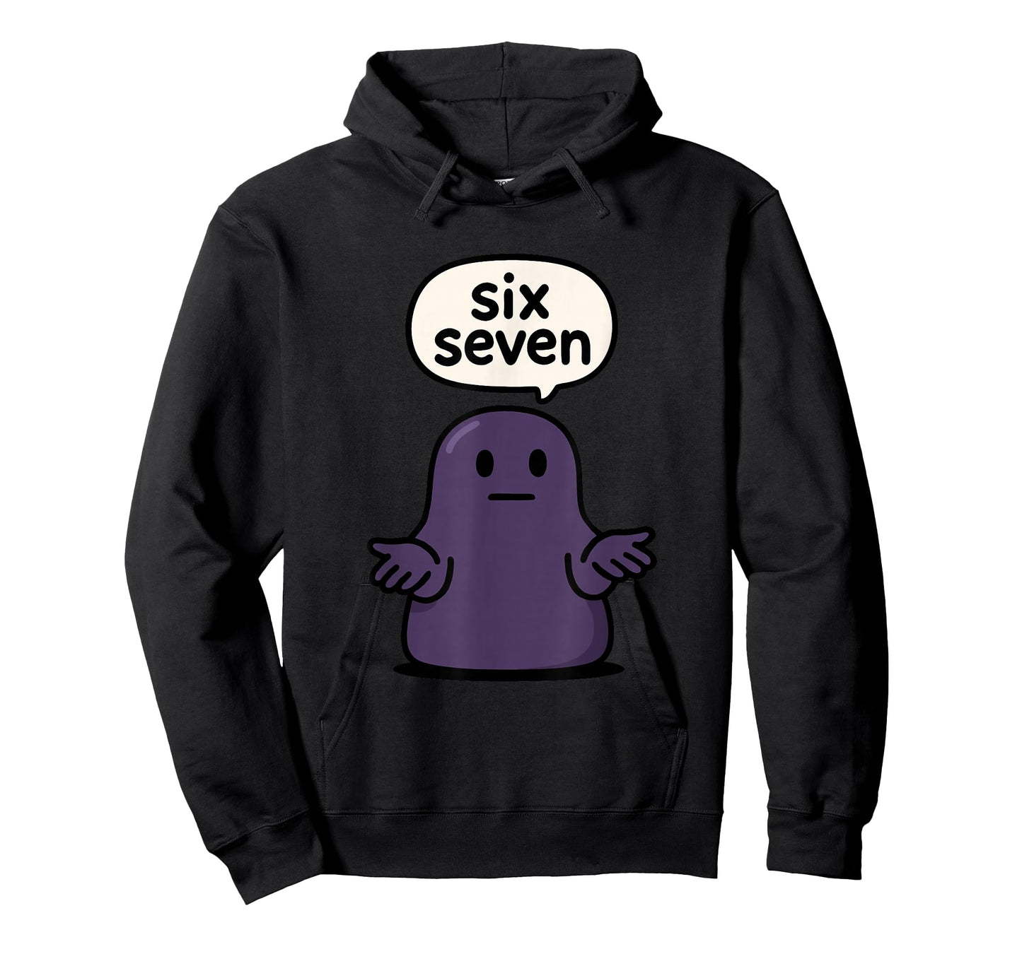 67 Six Seven 6-7 Midnight Blob Slime - Kid Brainrot Meme T-Shirt