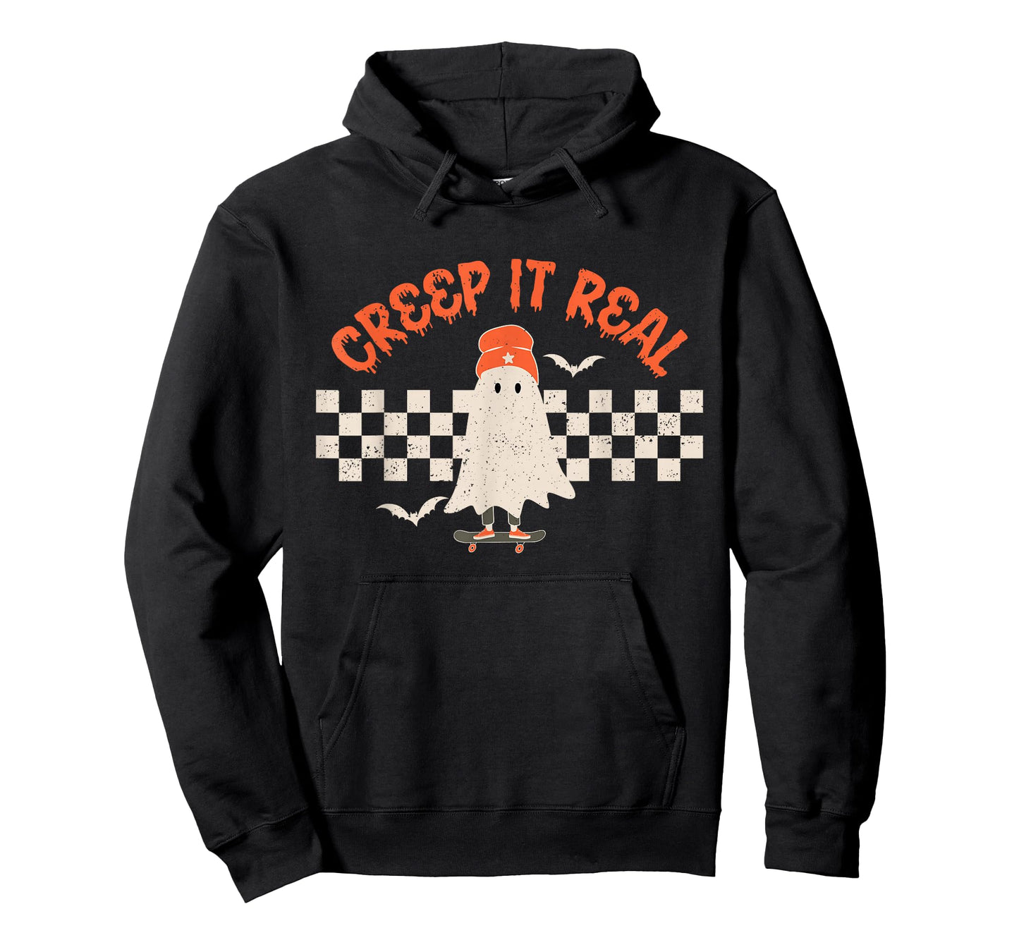 Creep It Real Ghost Halloween Costume Retro Men Women Kids T-Shirt
