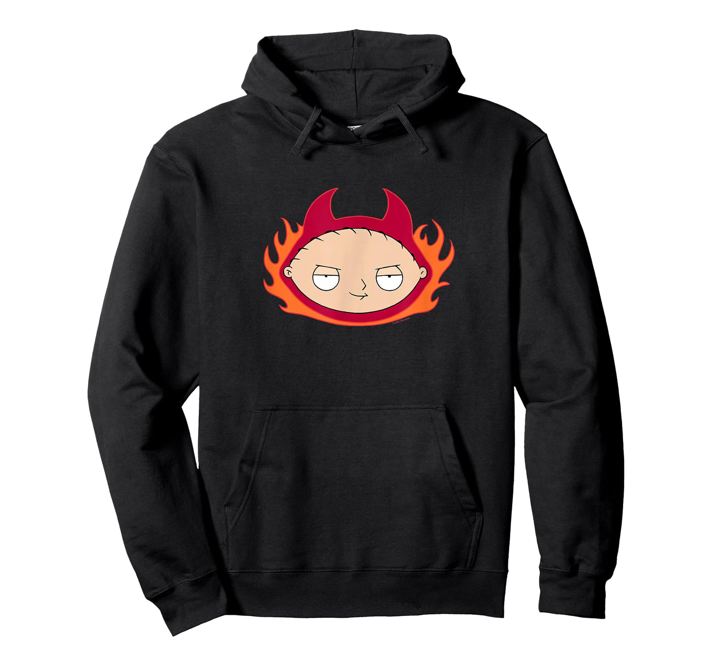 Family Guy Devil Stewie with Flames Cartoon T-Shirt